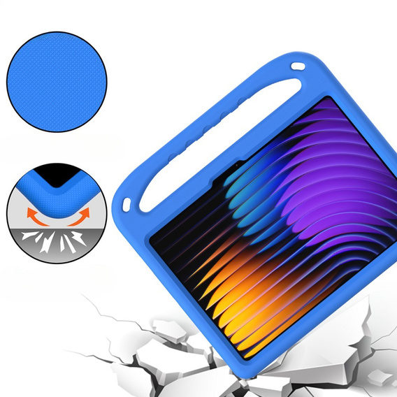 θήκη για παιδιά για Xiaomi Pad 7 / 7 Pro, με λαβή, μπλε