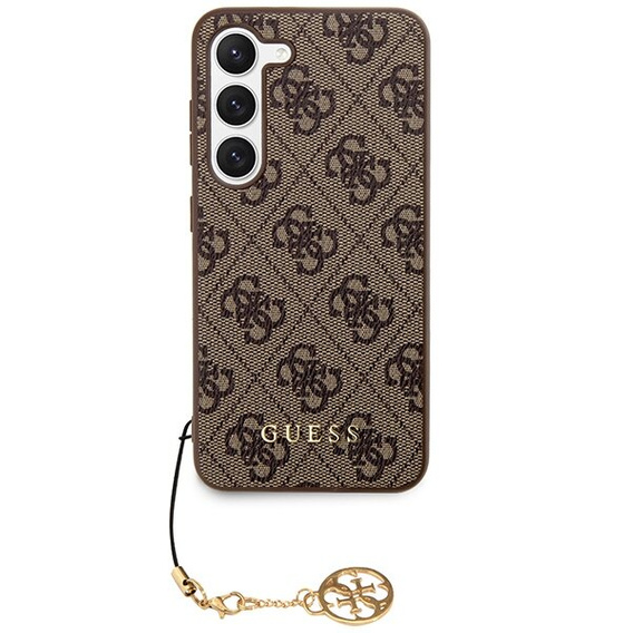 GUESS Θήκη για Samsung Galaxy A55, 4G Charms Collection Hardcase, καφέ