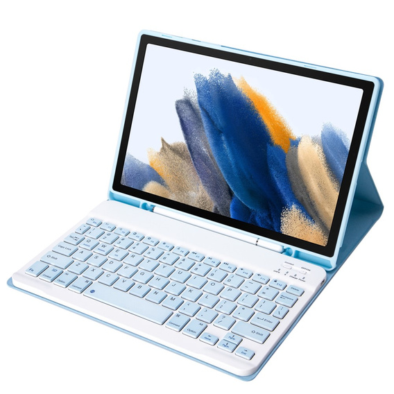 Θήκη + πληκτρολόγιο Samsung Galaxy Tab A8 10.5 X200 / X205, μπλε