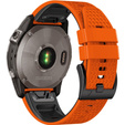 Λουράκι σιλικόνης για Garmin Fenix 7 / Forerunner 965 / 955 / 945 / 935, πορτοκαλί  / Μαύρο 