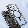 Θήκη για iPhone 13 Pro, Electro MagSafe, μαύρη + Γυαλί για την οθόνη