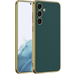 Θήκη για Samsung Galaxy S24, GKK Leather, πράσινη