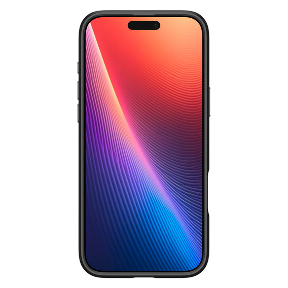θήκη Spigen για iPhone 16 Pro Max, Enzo Aramid MagSafe, Μαύρο άνθρακα / ασημί + γυαλί 9H tempered glass
