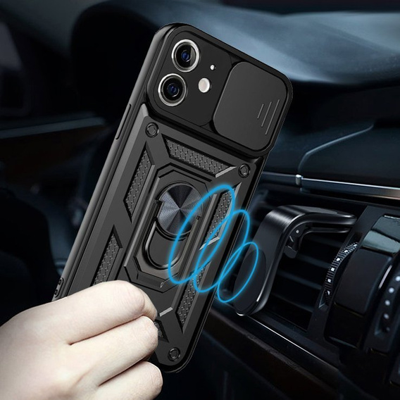 Θήκη για iPhone 12 Mini, CamShield Slide, μαύρο