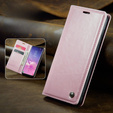 θήκη CASEME για Samsung Galaxy S10+ Plus, Waxy Textured, ροζ