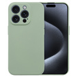 Θήκη για iPhone 15 Pro Max, Silicone Lite, πράσινη