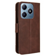 Θήκη με πτερύγιο για Realme C61, Card Slot, καφέ