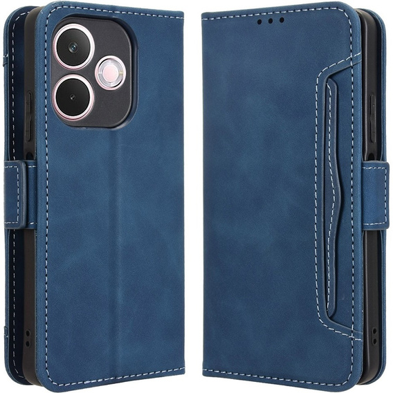 Θήκη με πτερύγιο για Oppo A5 Pro 5G, Card Slot, σκούρο μπλε