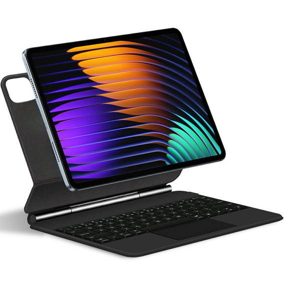 Η θήκη πληκτρολογίου για το Xiaomi Pad 7 / 7 Pro, Μαγνητικό πληκτρολόγιο Touchpad, μαύρο
