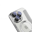 Θήκη με πτερύγιο για iPhone 16 Pro, RFID Wallet MagSafe CamShield, ασημένια