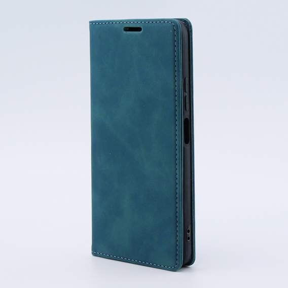 Θήκη για Xiaomi Redmi Note 12 4G, ERBORD Vintage, πορτοφόλι με πτερύγιο, μπλε