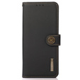 KHAZNEH θήκη RFID για Xiaomi 13T / 13T Pro, Litchi Texture, μαύρη