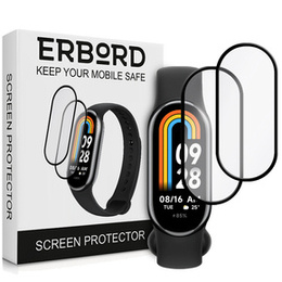 2x υβριδικό γυαλί ERBORD για Xiaomi Smart Band 10 / 9 / 8
