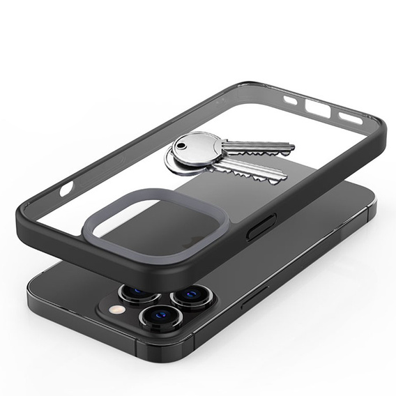 Θήκη για iPhone 13 Pro, ERBORD Hybrid Case, μαύρη