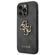 GUESS Θήκη για iPhone 14 Pro, 4G Big Metal Logo, γκρι