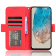 Θήκη με πτερύγιο για Samsung Galaxy M35, Card Slot, κόκκινη