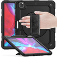 Θωρακισμένη θήκη για iPad Pro 12.9 2022 / 2021 / 2020 / 2018, προστατευτική 360 με χώρο για γραφίδα, μαύρη