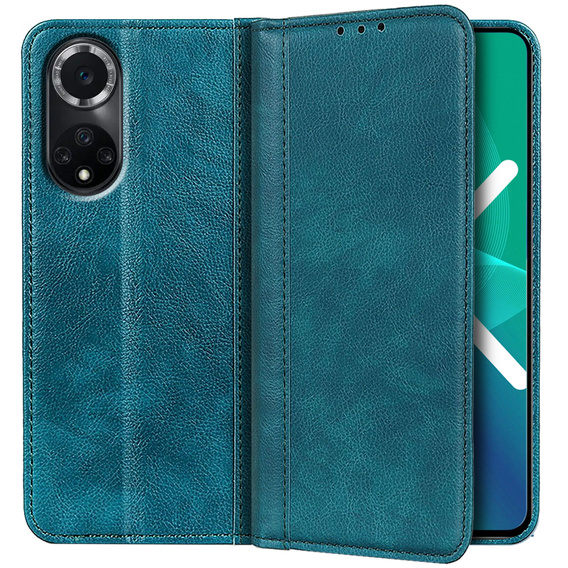 Θήκη για Huawei Nova 9, Wallet Litchi Leather, πράσινη