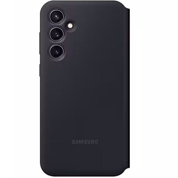 Γνήσια θήκη Samsung για Galaxy S23 FE, S View Wallet Cover, μαύρη