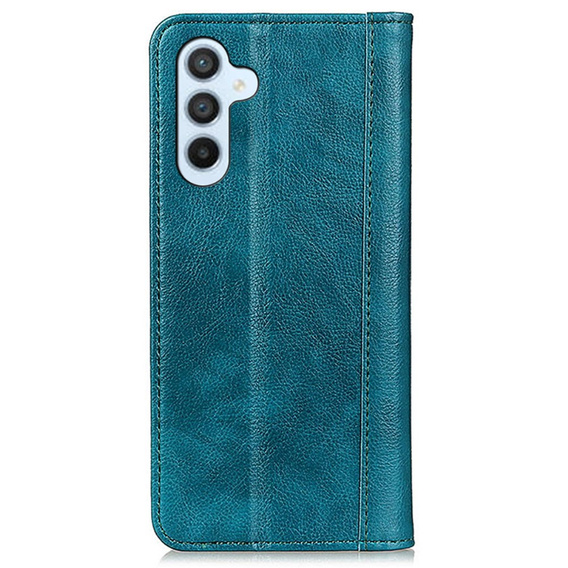 Θήκη για Samsung Galaxy S24+ Plus, Wallet Litchi Leather, πράσινη