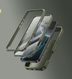 Θωρακισμένη θήκη για iPhone 16 Pro Max, Dexnor CamProtect MagSafe, πράσινη (Δύο πλαίσια)