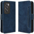 Θήκη με πτερύγιο για Oppo Reno 12 Pro, Card Slot, σκούρο μπλε