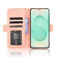 Θήκη με πτερύγιο για Samsung Galaxy S25 Edge, Card Slot, ροζ