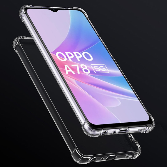 Θήκη για Oppo A78 5G, Dropproof, διαφανής