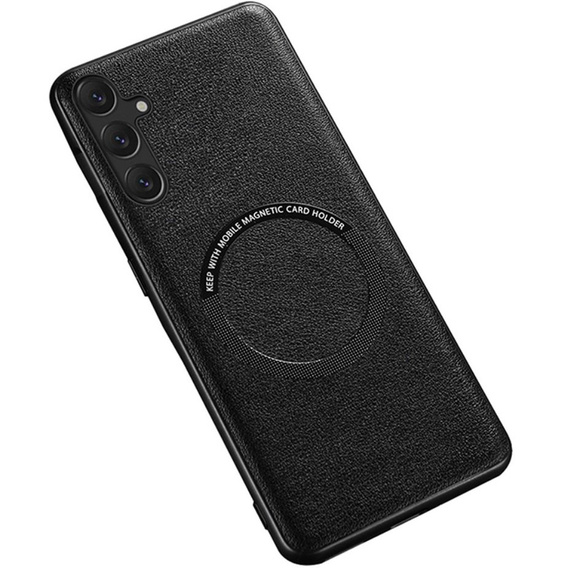 Θήκη για Samsung Galaxy A54 5G, Leather Hybrid MagSafe, μαύρη