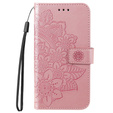Θήκη με πτερύγιο για Xiaomi Redmi 13C / Poco C65, Mandala Flower, ροζ