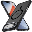 Ματ θήκη για iPhone Air, θωρακισμένη, για MagSafe, καπνιστή με μαύρες πλευρές