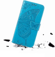 Θήκη με πτερύγιο για Motorola Edge 50 Fusion 5G, Butterfly, μπλε
