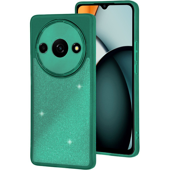 Θήκη για Xiaomi Redmi A3, Glittery Powder, πράσινη