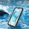 Αδιάβροχη θήκη IP68 για το iPhone 16 Plus, μαύρη