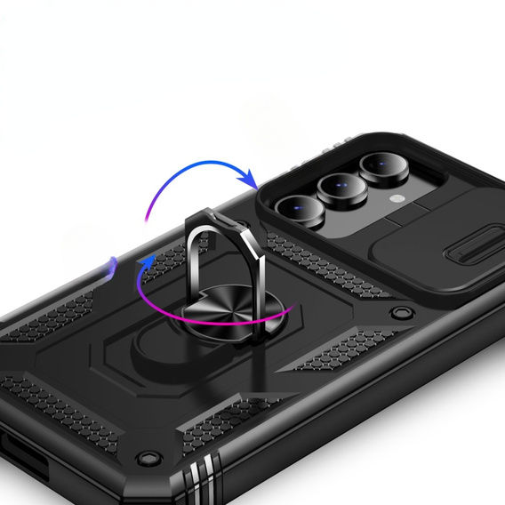 Θήκη για Samsung Galaxy S23 FE, CamShield Slide, μαύρη