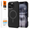 θήκη Spigen για iPhone 16 Pro, Core Armor MagSafe, μαύρη + μετριασμένο γυαλί 9H