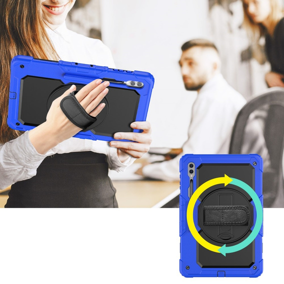 Θήκη για Samsung Galaxy Tab S9 Ultra, θωρακισμένη προστατευτική, μπλε / μαύρο