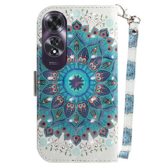 Θήκη με πτερύγιο για Oppo A60, Wallet, Mandala Flower
