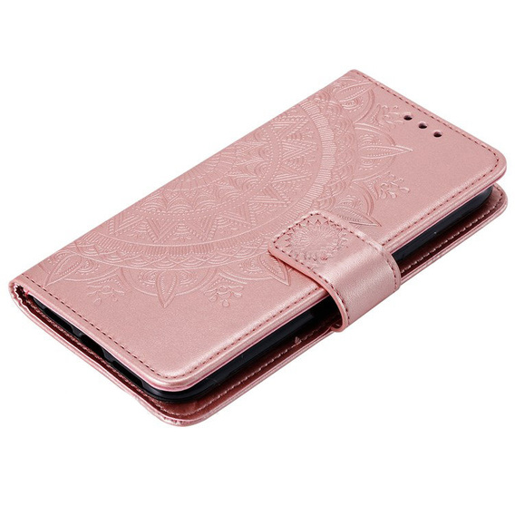 Θήκη με πτερύγιο για Motorola Moto G71 5G, Mandala, μπλε