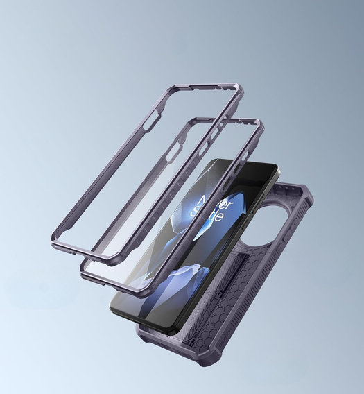 Θωρακισμένη θήκη για OnePlus 13, Dexnor Full Body (Two Frames), μωβ