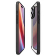 θήκη Spigen για iPhone 16 Pro, Ultra Hybrid, μαύρη + μετριασμένο γυαλί 9H