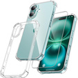 Θήκη για iPhone 16, Erbord Dropproof, διαφανής + γυαλί