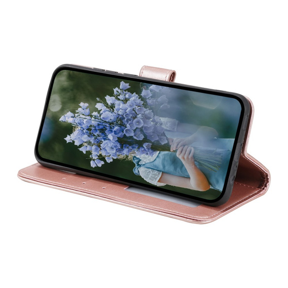 Θήκη με πτερύγιο για Samsung Galaxy A34 5G, Mandala, ροζ rose gold