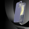 Αναδιπλούμενη θήκη για Samsung Galaxy S25, Smart View Wallet, μωβ