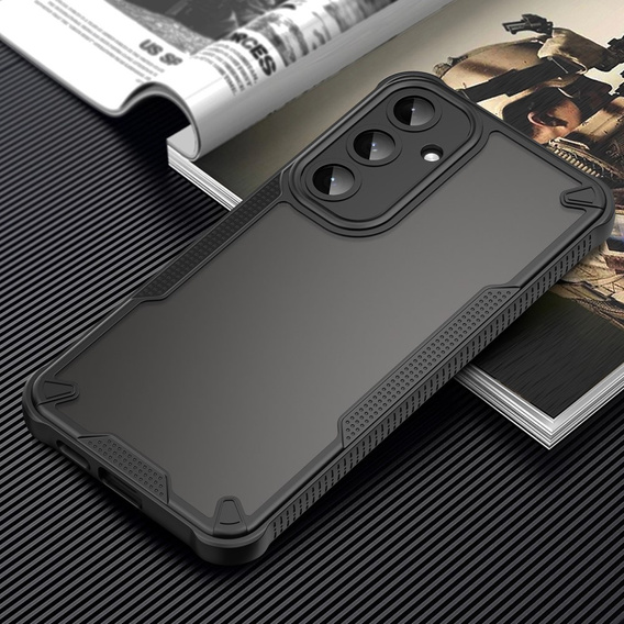 Θήκη για Samsung Galaxy S25+ Plus, Armor Frosted Case, μαύρη