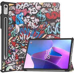Θήκη για Lenovo Tab P11 Pro Gen 2 TB132FU TB132XU 11.2", με πτερύγιο, graffiti