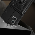 Θήκη για Motorola Moto E14, CamShield Slide, μαύρη