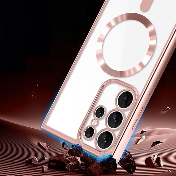 Θήκη για Samsung Galaxy S25 Ultra, Electro MagSafe, ροζ + κορδόνι