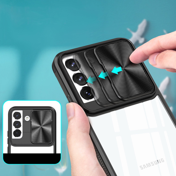 Θήκη για Samsung Galaxy A34 5G, Slide Camera, μαύρη