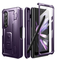 Θωρακισμένη θήκη για Samsung Galaxy Z Fold 4 5G, Dexnor Full Body S-Pen Slot, μωβ